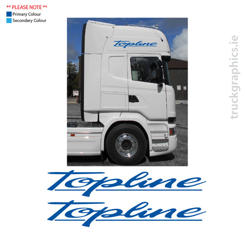 Adesivo scania topline lato - scania,