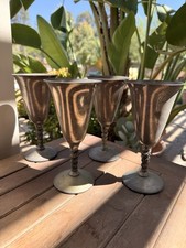 (4) Calici da vino vintage