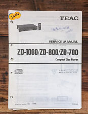 Teac ZD-1000 ZD-800 ZD-700 Lettore CD Manuale di servizio *Originale*