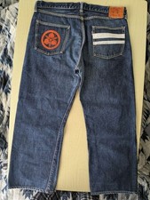 Jeans Momotaro Shutsujin Classic Straight 0905SP W38 Made in Japan Denim Usato