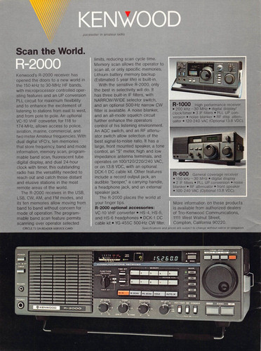 Kenwood 2000 ricevitore - r-2000,