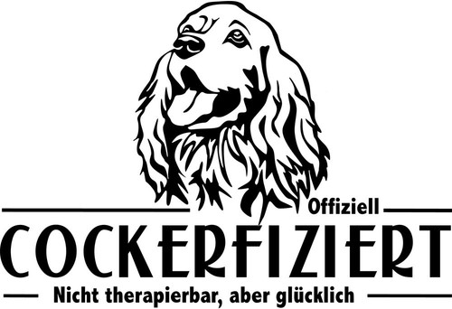 Adesivo auto cocker spaniel - adesivo,