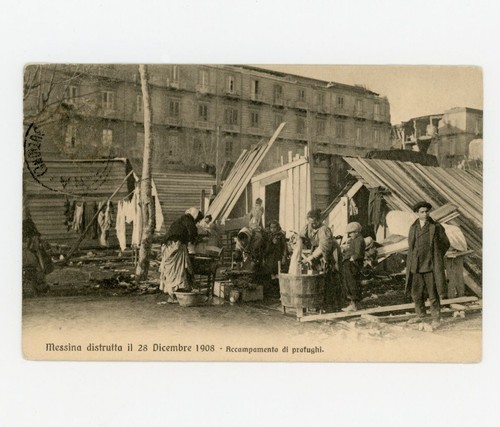 Messina distrutta terremoto - messina,