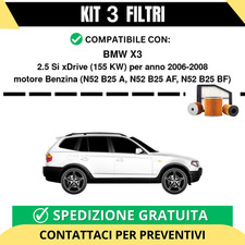 Kit 3 Filtri Tagliando per BMW