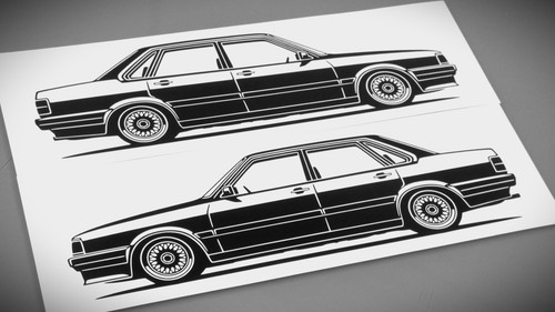 Audi tuning adesivo - audi,