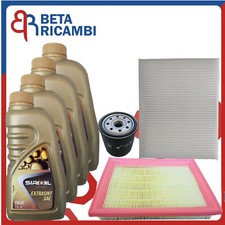 Kit Tagliando Ford Fiesta V 1.2 Fusion 1.3 1.4 Benzina Filtro Olio Siroil 5W30 