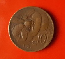 10 CENTESIMI 1921 ERRORE -