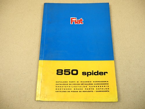 Fiat 850 spider catalogo - fiat,