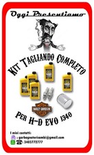 Kit tagliando completo per Harley Big Twin EVO 1340 filtro CROMO, Olio MINERALE