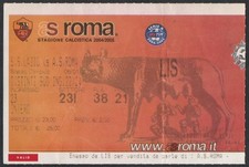 BIGLIETTO STADIO TICKET LAZIO