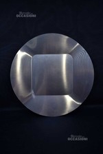 Piatto In Acciaio Alessi 18/10 Made In Italy 37,5x37,5cm