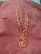 Collana arancione vintage - vintage, anni