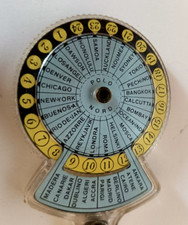 CAMPARI RARO PORTACHIAVI FUSI ORARI VINTAGE RARO OTTIMO MAI USATO