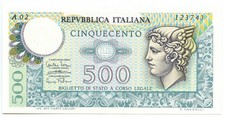 500 LIRE BIGLIETTO DI STATO