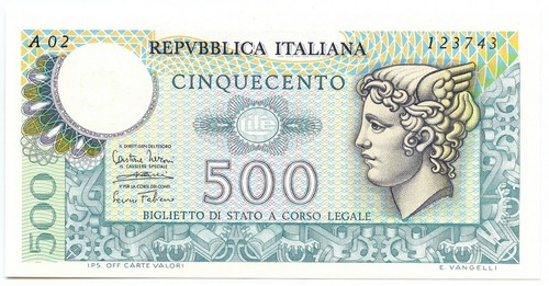 500 lire biglietto - biglietto, stato