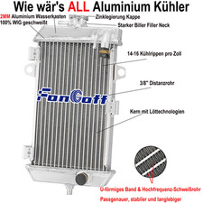 Radiatore in alluminio per ATV Yamaha Raptor 700R Raptor 700/YFM700 2006-2014 NUOVO ITA