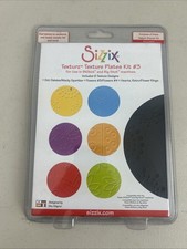 NUOVO kit piastre texture Sizzix Texturz #3 -6 disegni Big Kick & Big Shot 654841