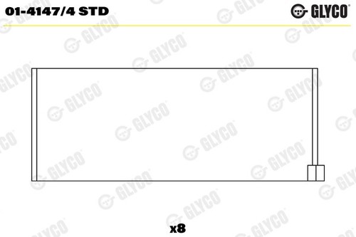 Glyco 4147 std cuscinetto - glyco, 01-4147/4