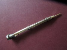 J3200 ANTICO ANELLO ORO 18 K ARGENTO PLACCATO ORO COMBO PENNA/MATITA VEDI DESCRIZIONE