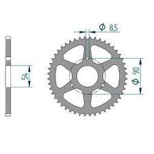 Pignone in acciaio per