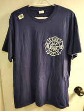 Fire Rescue Department Logo Uniform Fireman Symbol Unisex T-Shirt large