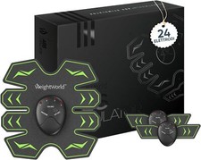 Elettrostimolatore Addominali con 24 Elettrodi EMS, Stimola e Rafforza i Muscoli