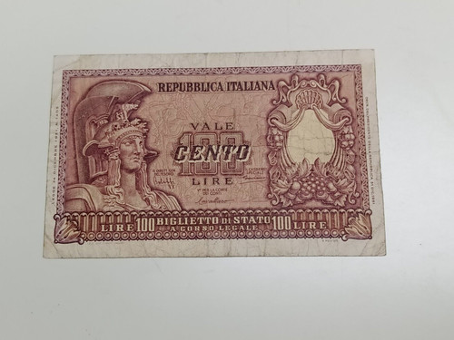 100 lire italia elmata - 100,
