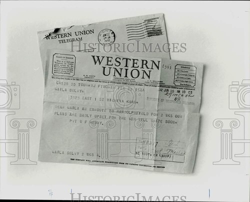 1942 press photo telegram for - press,