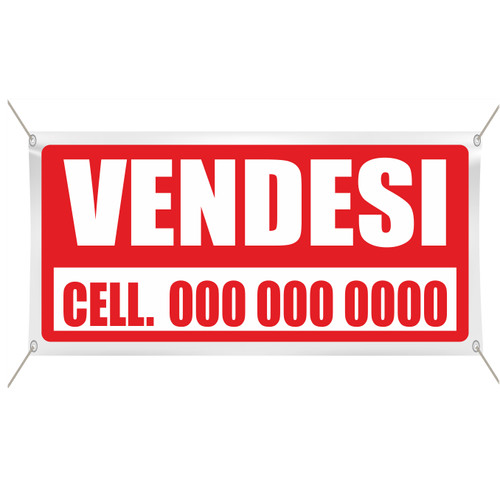 Banner striscione vendesi - striscione,