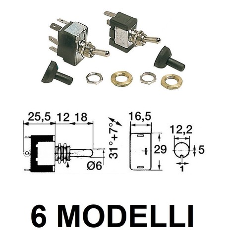 Interruttore levetta carling - interruttore,