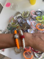 lotto 115 braccialetti colorati - vari colori