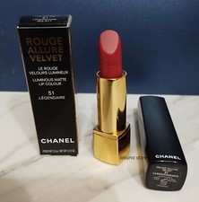 Chanel Rouge Allure Velvet colore labbra opaco luminoso #51 LEGENDAIRE NUOVO CON SCATOLA