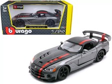 Modellino pressofuso Dodge Viper SRT 10 ACR 2008 scala 1/24 di Bburago - GRIGIO con scatola