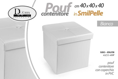 Pouf contenitore poggiapiedi - contenitore,