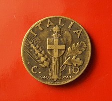 10 CENTESIMI 1940 ERRORE -