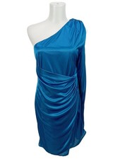 APART Abito monospalla Donna Abito Taglia IT 40 blu elegante