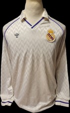 Maglia Shirt Jersey Camiseta Real Madrid Hummel Match Worn Authentic 1989 XL
