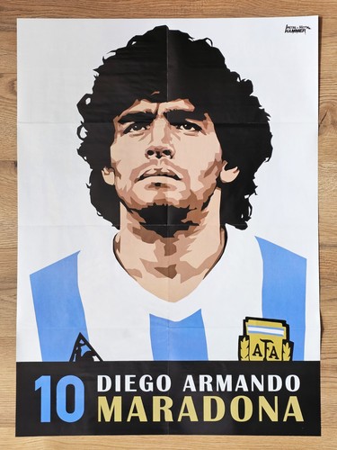 Maradona huge poster from - maradona,