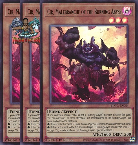 Yugioh cir malebranche - 3x, cir,