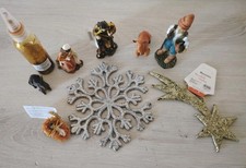 Set 6 PERSONAGGI PRESEPE - Natività -  Statuine Polistirolo + Stella Come