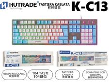 x Tastiera Meccanica Retroilluminata HUTRADE K-C13 104 Tasti Layout Italiano mar