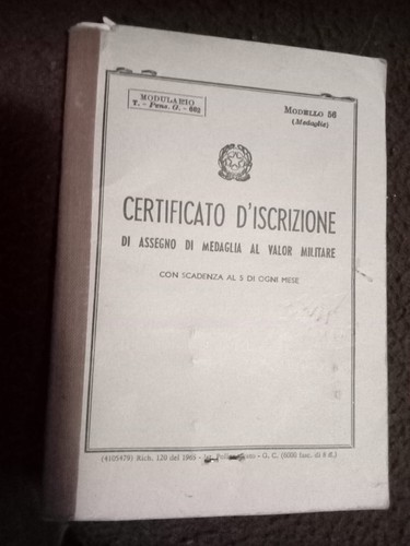 1966 certificato