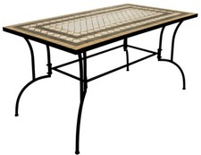 VERDELOOK Tavolo Mosaico Classic Design, 80x150 cm