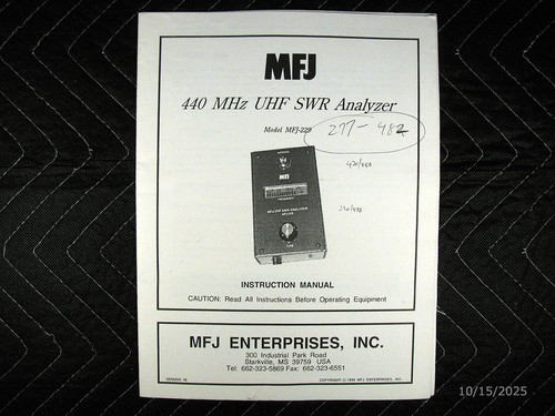Mfj 440 mhz - mfj,