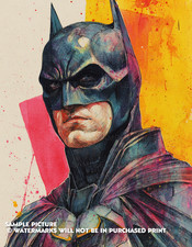 BATMAN DC ART ACQUERELLO