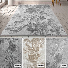 Tappeti zona strutturati moderni astratti soggiorno effetto invecchiato flusso d'acqua grunge