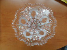 Boemia Ciotola vaso in cristallo anni 70