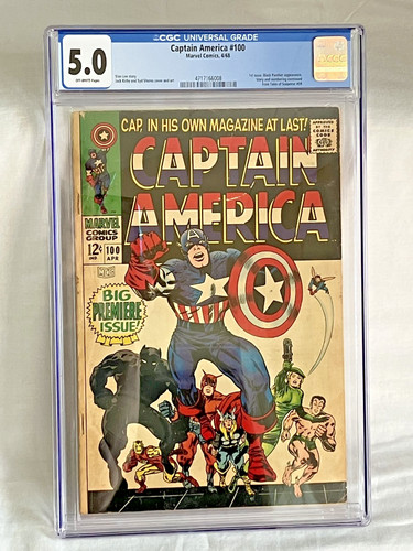 Captain america 100 cgc 0 - america, #100