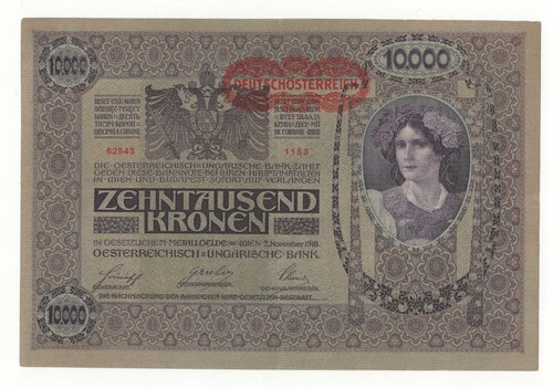 Austria 10000 kronen - kronen, 1918