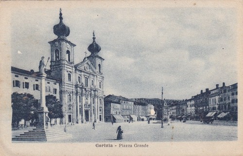 Cartolina gorizia piazza - gorizia, ,piazza